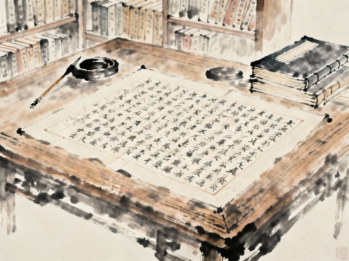 闻一多先生的书房场景