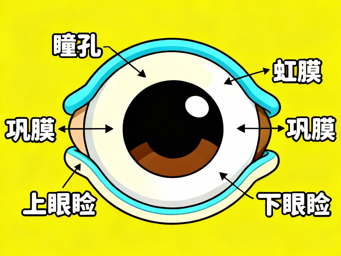 眼睛结构图