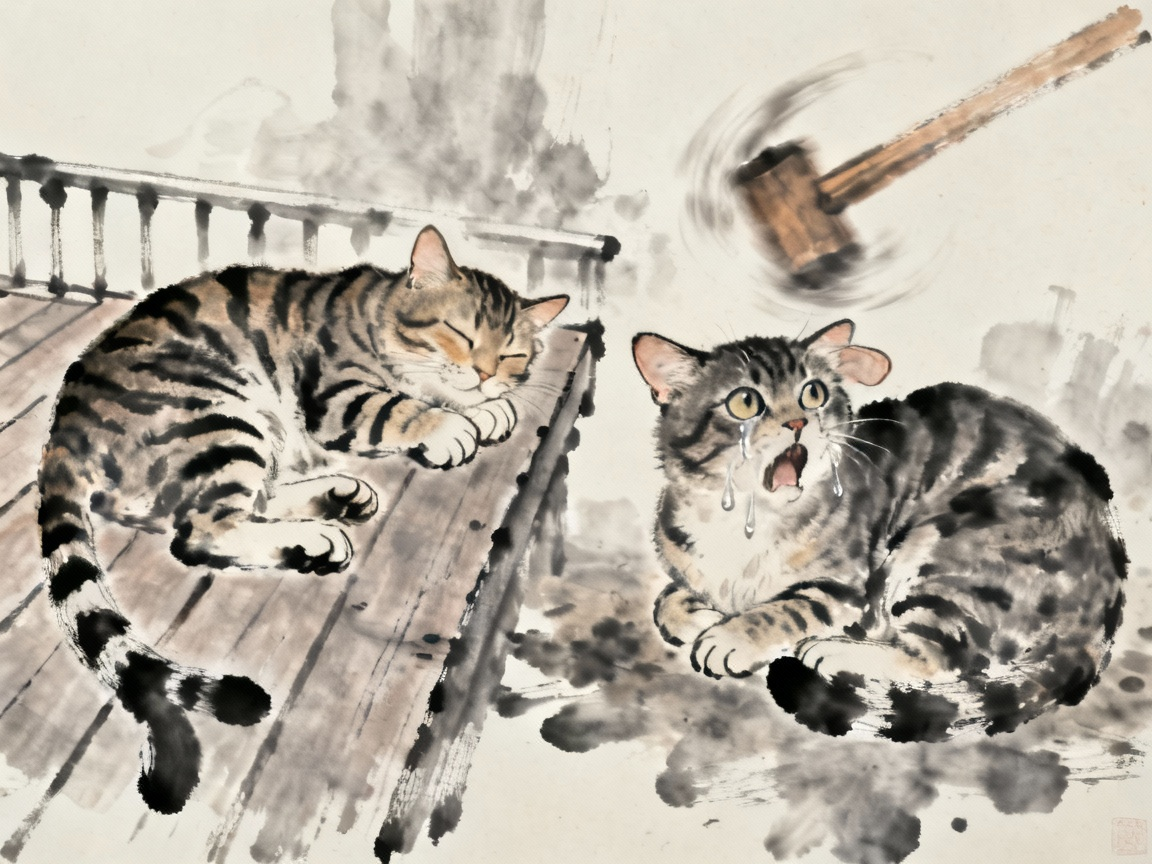 第三只猫被冤枉场景