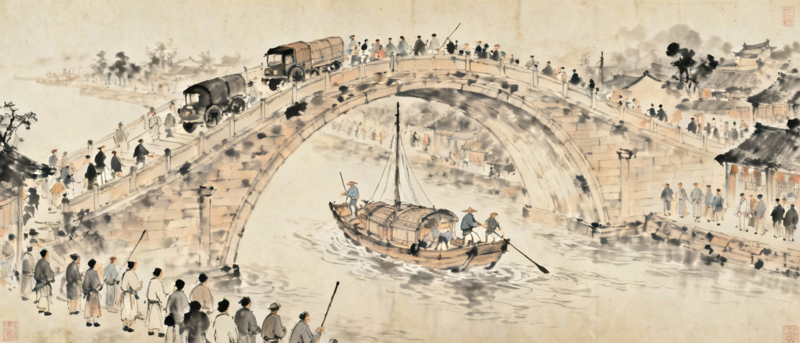 清明上河图拱桥场景