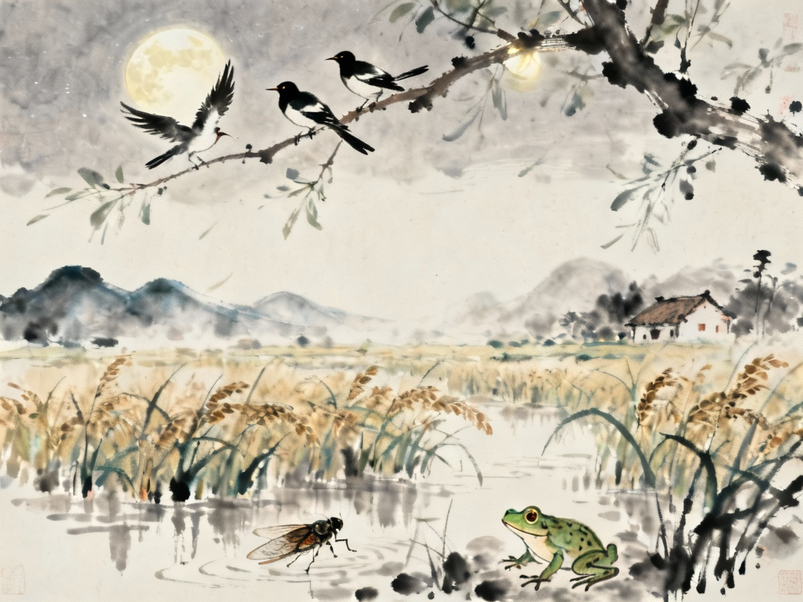 西江月夜行意境图