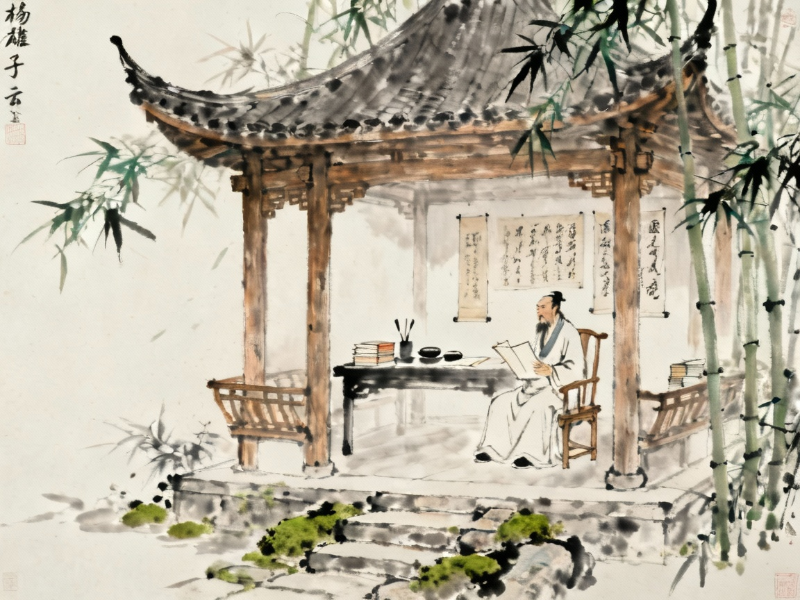 杨雄子云亭，西蜀文人的书房，古代学者的清雅居所