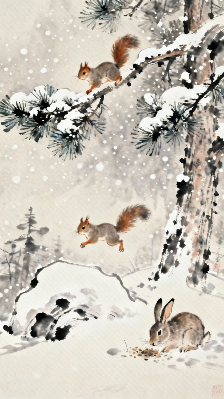 冬天的小兴安岭