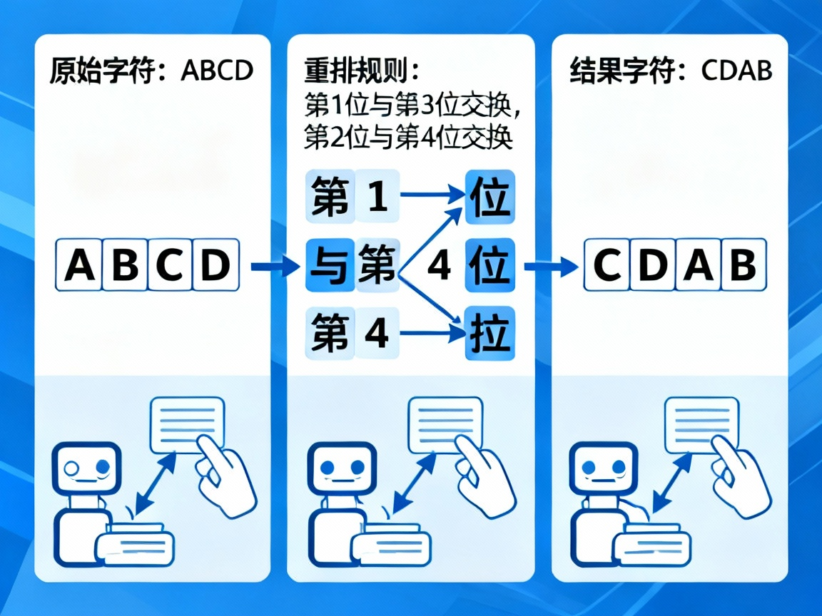 换位加密算法示意图