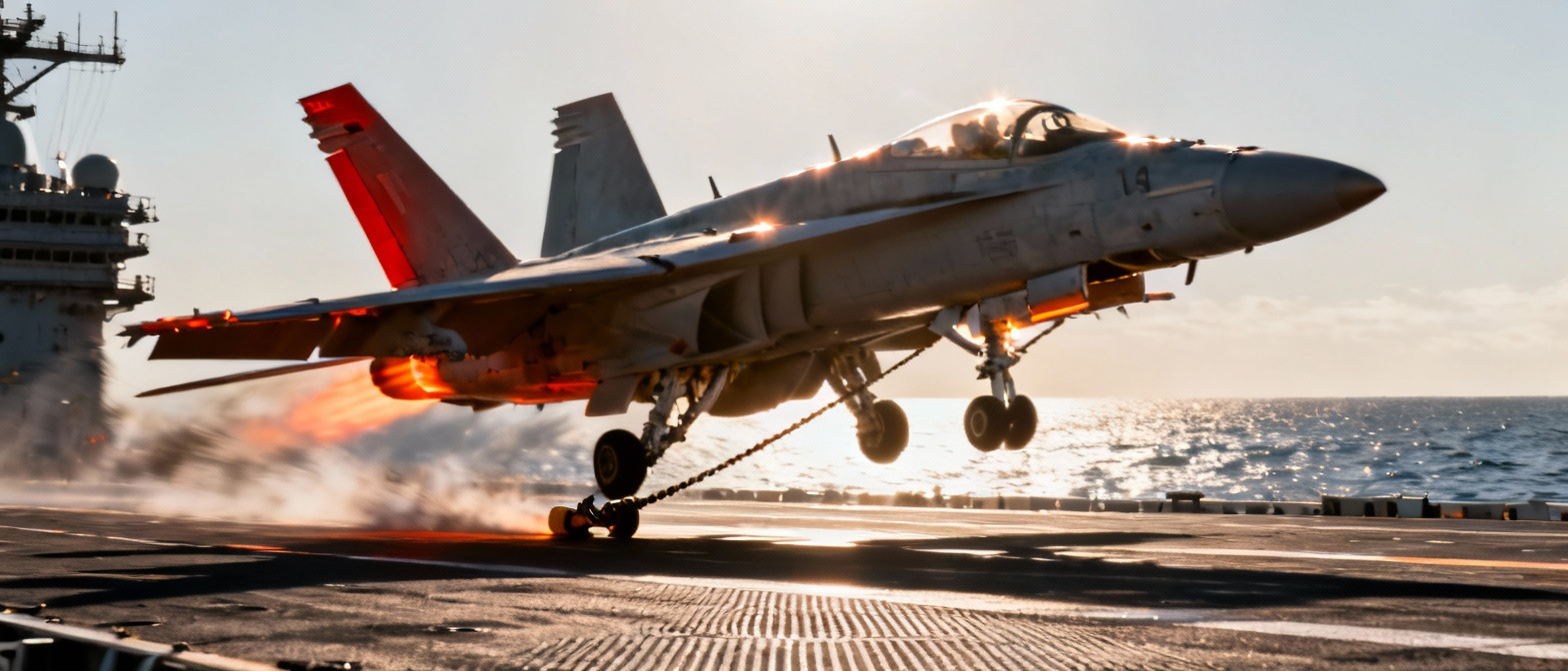 舰载战斗机着舰瞬间