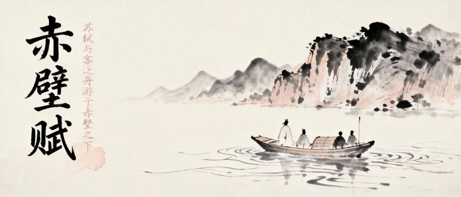 苏轼与友人泛舟赤壁