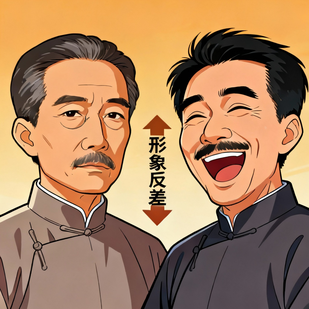 鲁迅先生形象对比图
