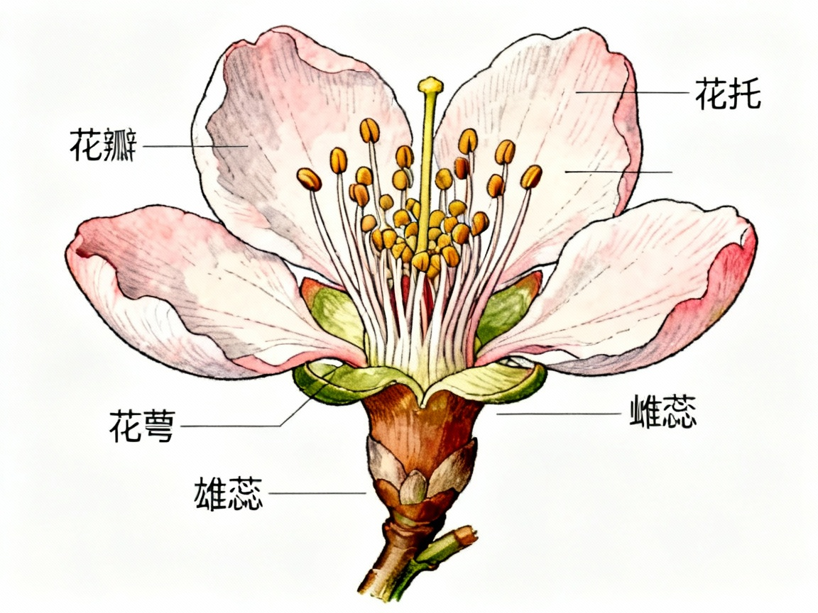 桃花结构图
