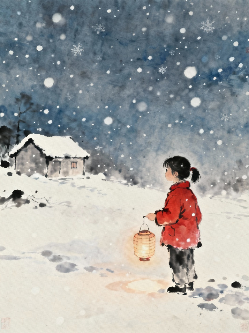 寒冷的小女孩
