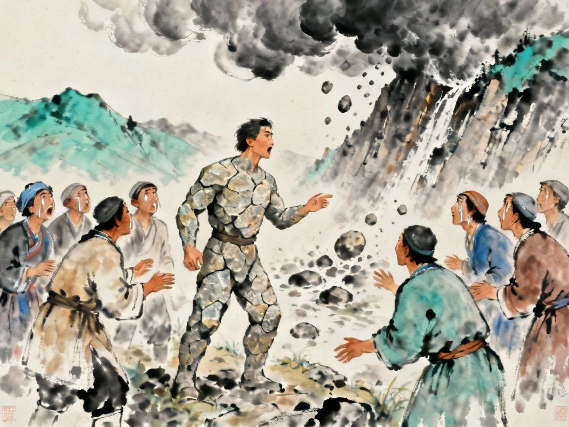 海力布变成石头