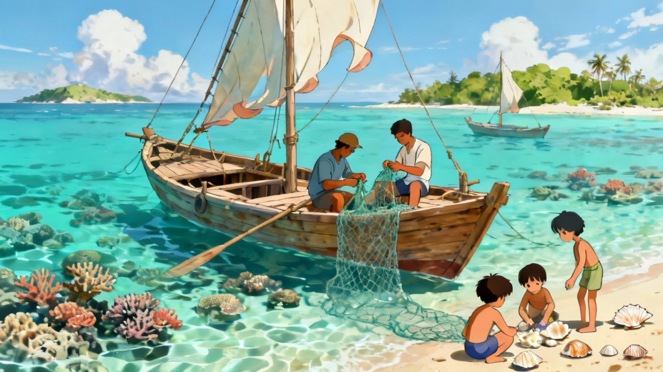 西沙群岛渔民生活