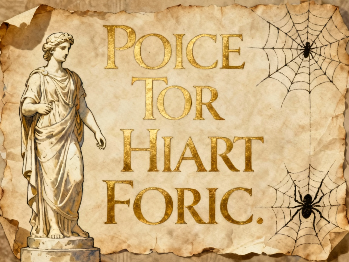 古典羊皮纸背景，寓意对比展示