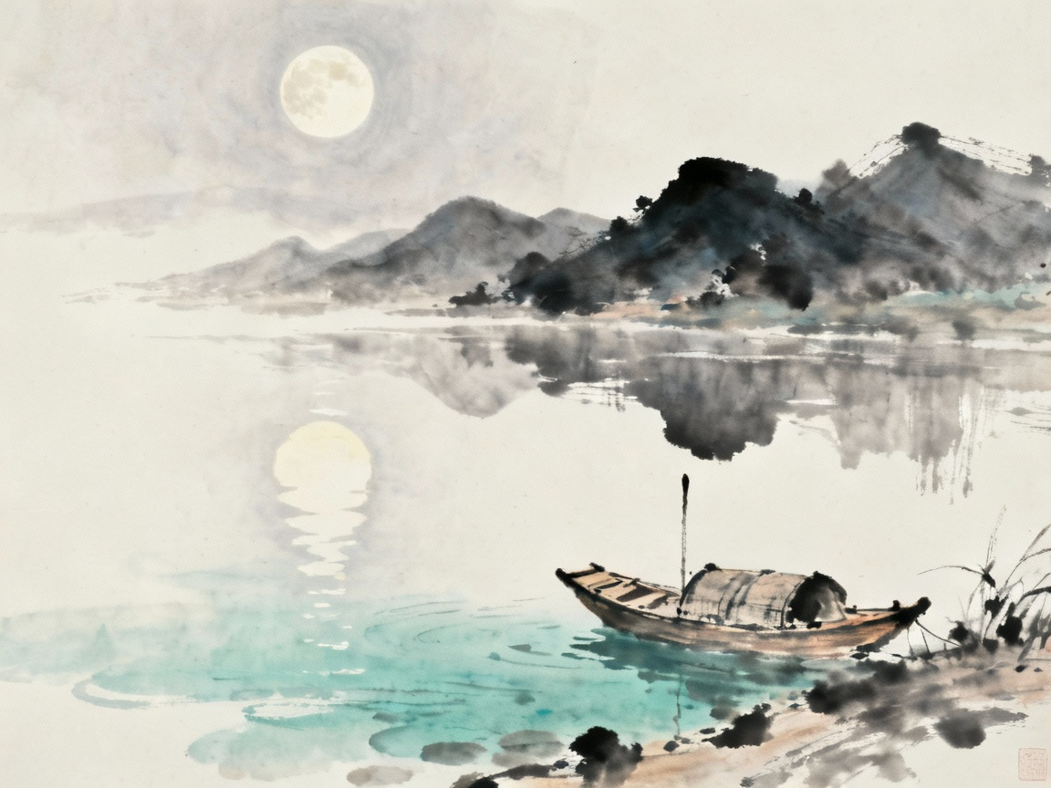 宿建德江意境图