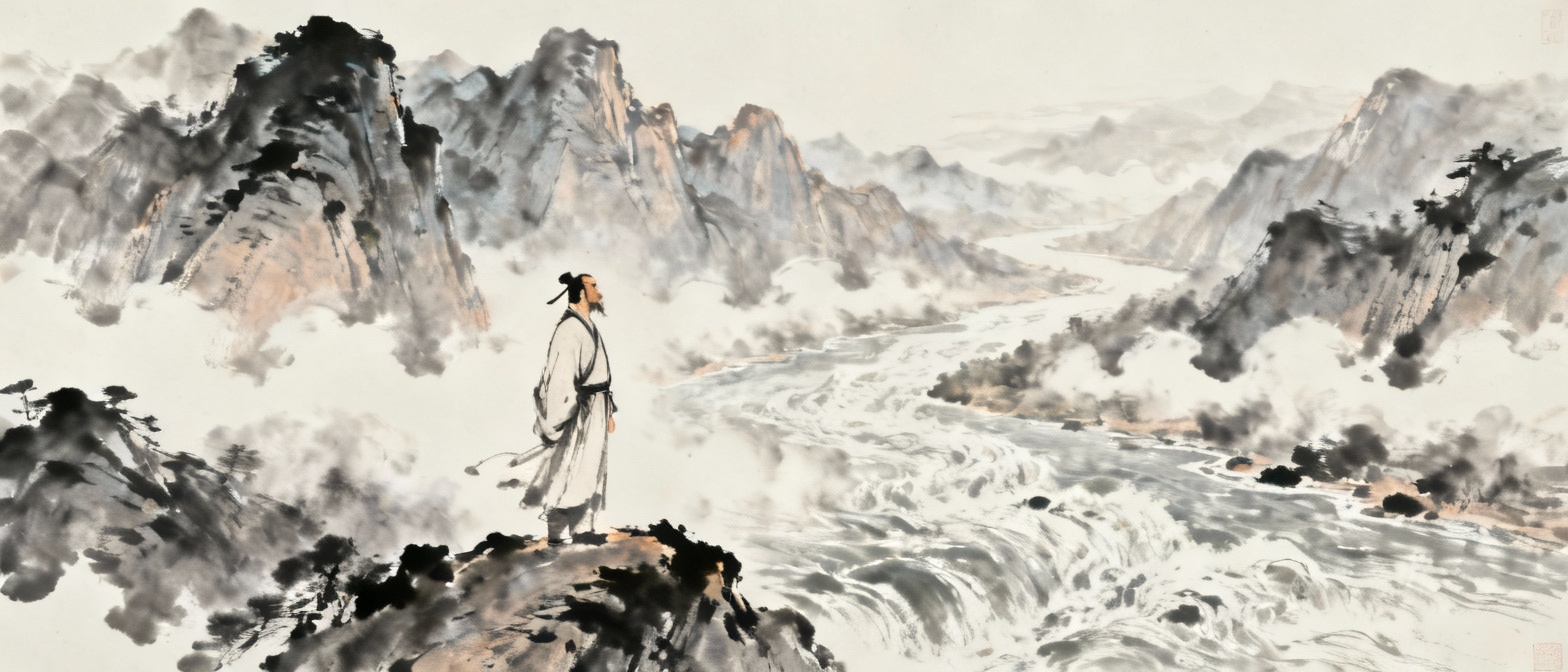 富贵不能淫贫贱不能移威武不能屈的意境图