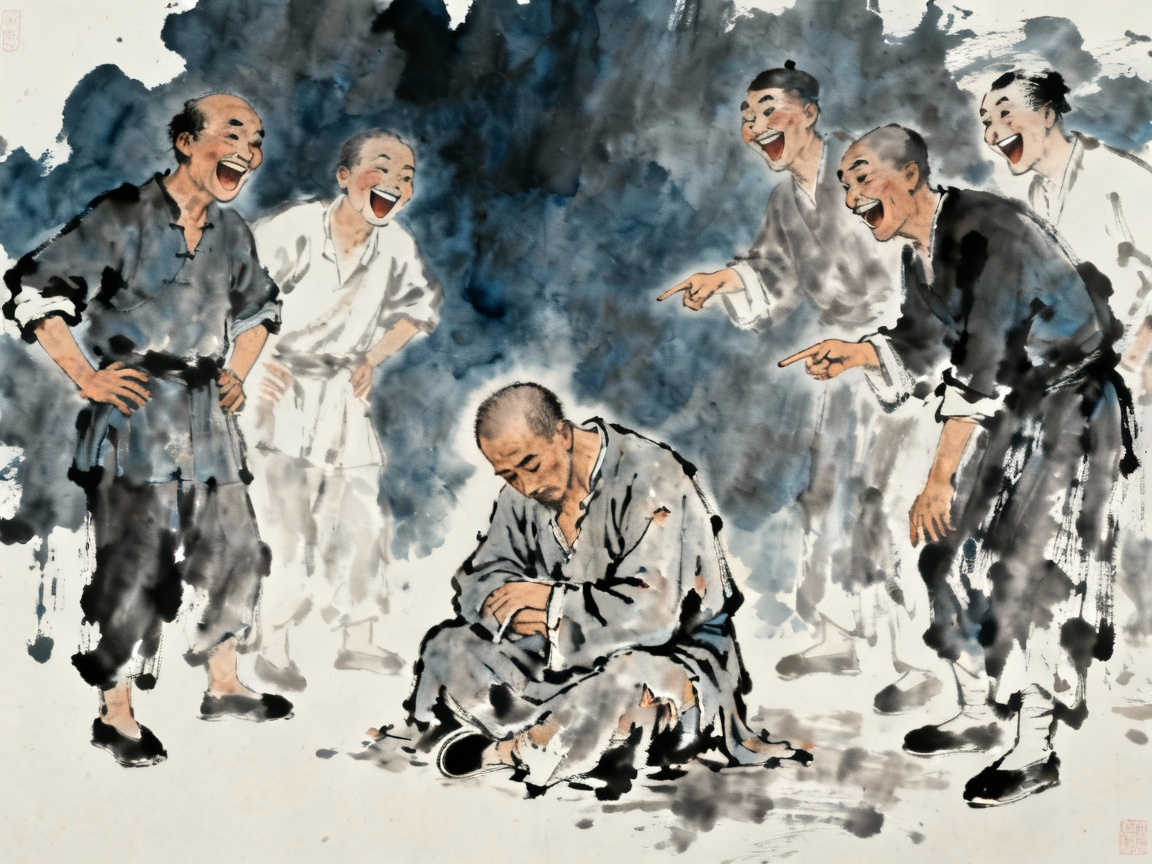 以笑写悲的氛围场景