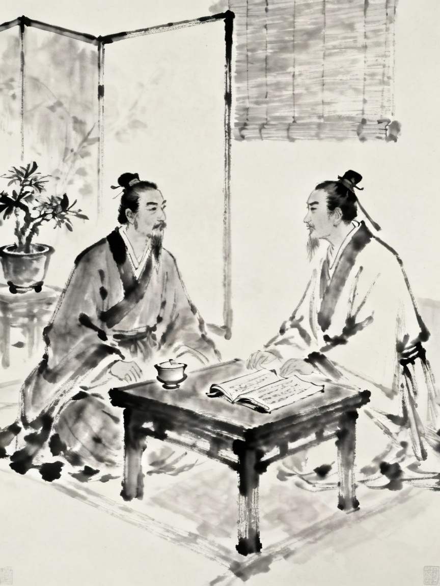 鲁肃与吕蒙论议的场景