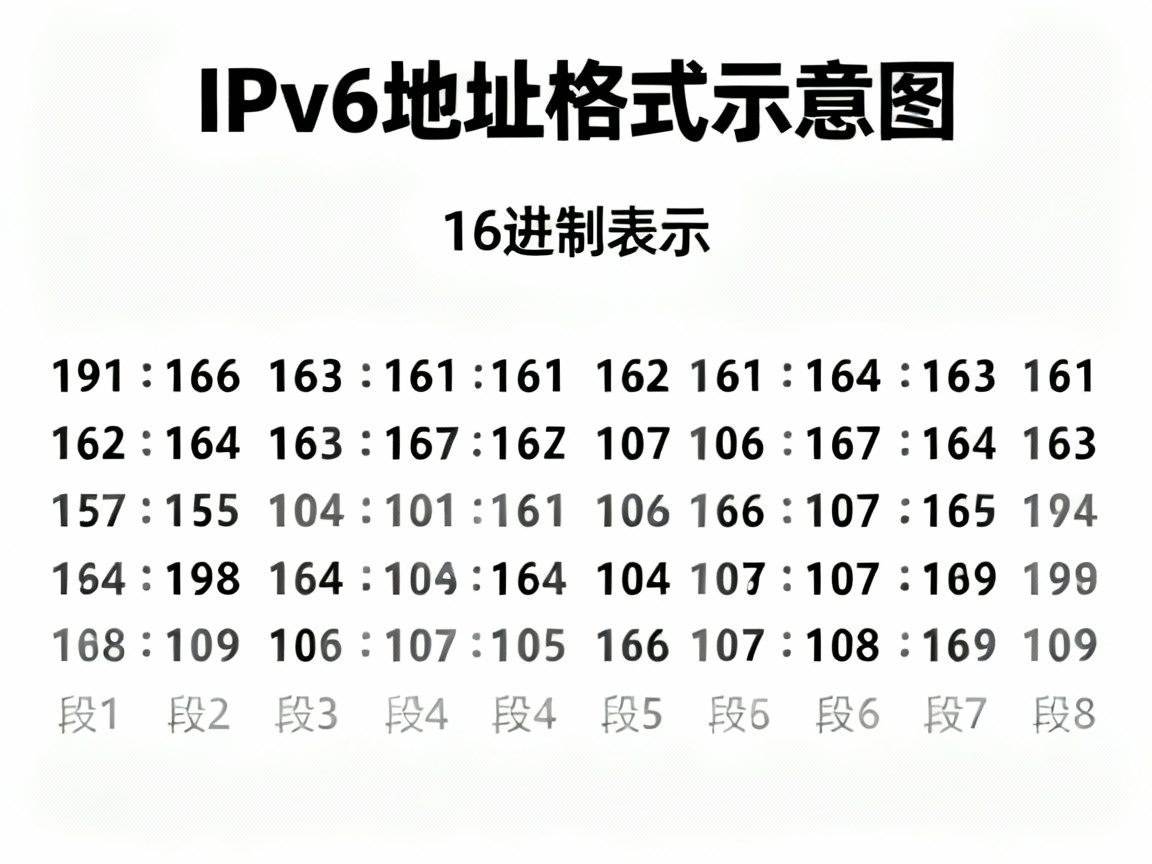 IPv6地址示意图
